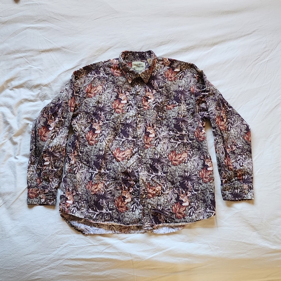 Mens Deer pattern camo shirt large - Picture 1 of 4